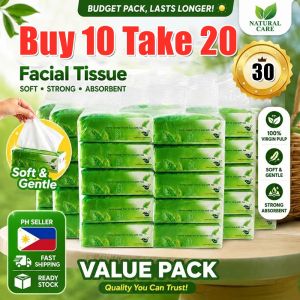 【Buy 10 Take 20】30pcs Organic green tea Facial Tissue Paper For Face 4 ply Toilet Paper Tissue Paper Towel Tissue Facial Tissue 4-Ply toilet paper tissue Tree care Organic green tea Facial Tissue