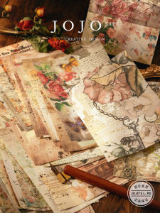 Vật Liệu Giấy Nền Nghệ Thuật Cổ Điển Cho Sổ Tay Mr. Grocery PD PD Paper Background Paper Linh Kiện Văn Phòng Phẩm