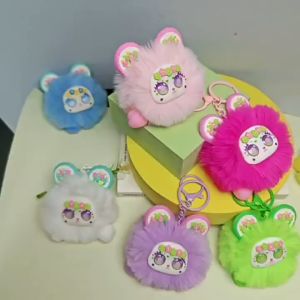 Móc khoá mèo Mexico dễ thương móc chìa khoá gấu bông cute quà tặng phụ kiện túi xách set 4 con-Happy Home 4U