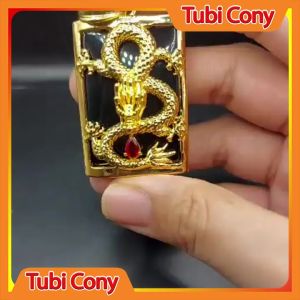 Mặt Dây Chuyền Rồng Đen Châu Đỏ Tubi Cony M1312-109-KT - Mang đi chơi đi tiệc rất đẹp - Chạm Khắc Tinh Xảo
