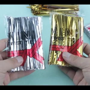800Pcs/Pack Red 8cm Metallic Twist Tie Metallic Twist Wire For Bread Cookies Souvenirs Packaging