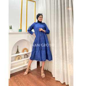 (BIG SALE) MIDI DRESS SUSUN POLOS & LONG TUNIK TERBARU