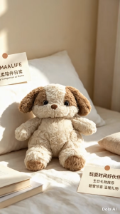LUMAA LIFE 27cm Cuddly Puppy Plush Toy 软萌小狗毛绒玩具可爱公仔治愈系安抚娃娃生日礼物