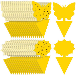 Garden Pest Control Insect Traps 20Pcs Sticky Traps for Protecting Garden and Indoor Plants from Gnats