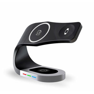 เครื่องชาร์จแบตเตอรี่ไร้สายแม่เหล็ก4 In 1สถานีชาร์จแบบรวดเร็วใช้ได้กับ MagSafe Stand สำหรับ Apple iPhone 14 13 12 Plus Pro MaxIWatch 1-8 AirPods