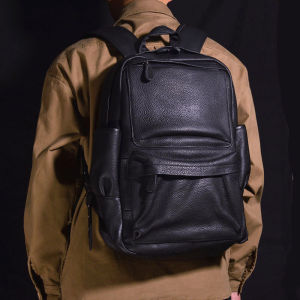 SHIPAILUO | Luxury Leather Large Capacity Business Leisure Backpack