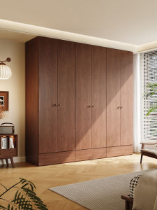 Customizable Top-to-Bottom Oak Wardrobe