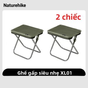 Naturehike 2024 Ghế Cắm Trại Di Động Nhẹ Ngoài Trời Nhôm Có Thể Gập Lại Ghế Câu Cá Đi Biển Khả Năng Chịu Tải Cao Xanh/Đen