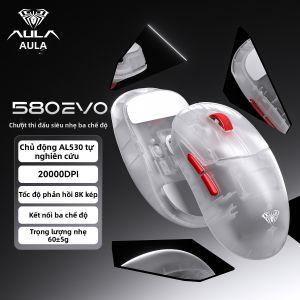 AULA | Chuột Chơi Game Không Dây Bluetooth Hiệu Suất Cao Nhẹ Có Thể Sạc Lại