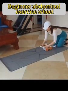 Abs exercise equipment Beginner Abdominal health wheel Support Rebound Abdominal Wheel fitness equipment With hassock abs workout equipment