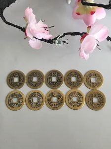 Đồng Xu Ngũ Đế Tiền Xu Phong Thuỷ Bỏ Bóp Ví May Mắn Tài Lộc Trang Trí Tết