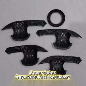 Cover Outer Mangkok Mobil Toyota Agya 2023 Warna Carbon Glossy