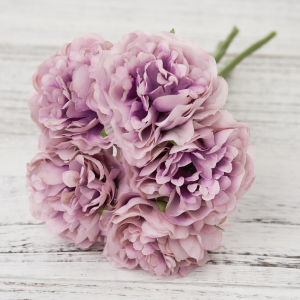 Silk Peony Artificial Flowers Pink Bouquet Pretty Autumn Arrangement Peony Fake Flower Wedding Home Garden Table Decoration