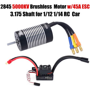 Surpass Hobby Rocket 2845 Brushless Motor 45A ESC Combo Program Card for 1/12 1/14 RC Car Robot Wltoys 144001 MJX Hyper Go HSP