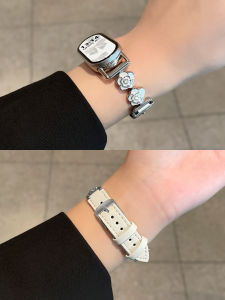 psnld | Camellia Design Leather Watch Band