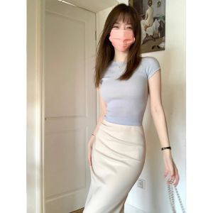 V.C.I | Ice Silk Knitted Short Sleeve Slim Fit Summer Tshirt