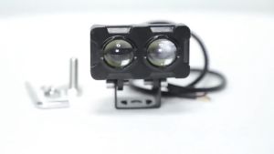 【Delivery 24 hours】120W Double LED Mini Driving Light for Motorcycle Headlight Fog Lamp 2 Color All Weather MDL