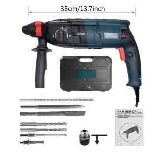 220V Electric Hammer Drill Concrete Perforator Demolition Hammer Electric Pick for Concrete Slotting