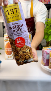 [MUA THÙNG 12 HỘP 1 LÍT TẶNG 1 GÓI TREO TƯỜNG] Sữa Hạt Óc Chó 1 Lít 137 Degrees Nhập Khẩu Thái Lan Dinh Dưỡng