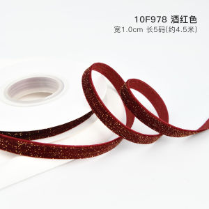 Ruy Băng Nhung Đỏ Thủ Công Cho Lễ Kỷ Niệm Năm Mới Và Lễ Cưới Ruy Băng Nhung Vàng Lấp Lánh Cho Lễ Giáng Sinh