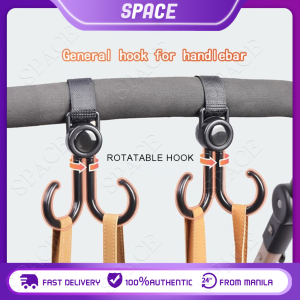 Velcro Motorcycle Stroller Hooks for Hanging Bags and Shop Stroller Hook for Diaper Bags Shop Basket Stroller Clips for Bags Suitable for Stroller Car Wheelchair Shop and Pet Carts