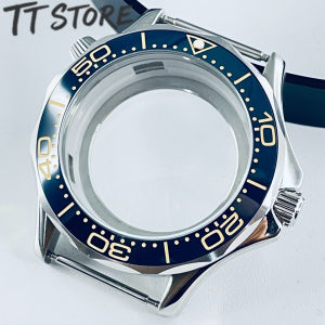41mm Waterproof Watch Case with Stainless Steel Bracelet for Seamaster 300/600 NH35/NH36/NH34 Movement 31mm Dial Watch Parts