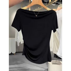 GEBOFU | Elegant All-Match Slimming Short-Sleeved T-Shirt