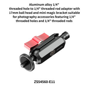 Flexible Camera Extension Arm 17mm Ball Head Clamp Adapter 4kg Load for Phone DSLR Monitor Fill Light Microphone Vlog Bracket