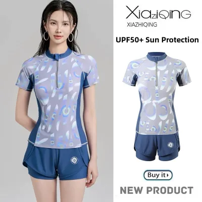 XIAZHIQING | UV Protection Swimwear Women Quick Drying Long Sleeve Long Pants