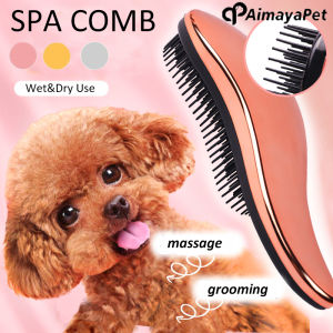 AIMAYAPET Pet Grooming Comb Bathing Massage Comb Teeth Cat Dog Anti-Static Soft Comb Wet Dry Use Pet Beauty Tool