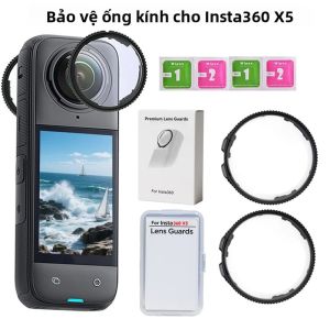Vỏ Bảo Vệ Ống Kính Tiêu Chuẩn Insta360 X5 Vỏ Bảo Vệ Có Thể Tháo Rời Cho Phụ Kiện Máy Ảnh Hành Động Của SZKOSTON