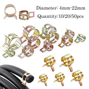 10-50Pcs Spring Clamp for Fuel Oil Water Vacuum Hose Tube Pipe High Quality Fastener Clip Set 4/5/6/7/8/9/10/11/12/13/14-22mm