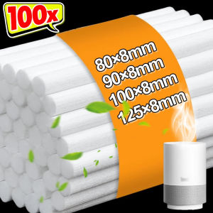 ไส้กรองแท่งทำความชื้น100ชิ้นไส้เครื่องกระจายอากาศขนาดเล็กไส้สำลีกรองไส้ไม้ทดแทนแท่งกระจายเครื่องทำความชื้นแบบพกพา