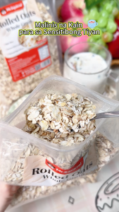 Mr. Squirrel Rolled Oats Whole Grain High Fiber Instant Hot Oatmeal Natural Ingredients 500g