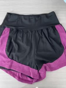 Quần Short Yoga Nữ Cạp Cao Co Giãn Thoải Mái Khi Chạy Bộ Tập Luyện Có Túi Tiện Dụng Chất Liệu Rayon Liền Mạch