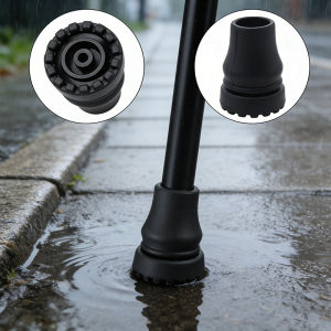 Durable Antiskid Walking Stick Bottom Pads Cover 16mm 18mm 22mm Crutch Cane Protector For Climbing Hiking Trekking Pole Tip