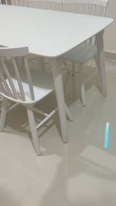 Bộ Bàn Ăn 6 Ghế song tiện - Bàn ăn cơm 1m6 + 6 ghế gỗ cau su - bảo hành 12 tháng