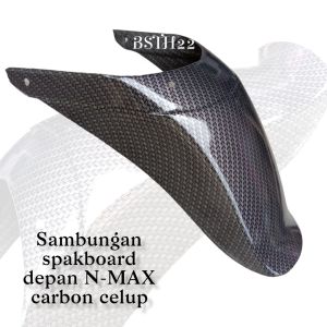 Sambungan spakboar depan Yamaha N-MAX carbon celup wtp