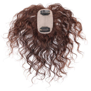 Baldness Concealing Invisible Light And Breathable Short Curly Hairpiece