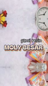 Gantungan Kunci Resin MOLLY Besar Series Super Cute Lucu Favorit Anak Best Seller Ready 4 Variant Warna / Gantungan Kunci Resin Molly Ukuran Besar Imut Unik Kualitas Terbaik Terlaris Harga Termurah Kado Gift Fancy Bisa Grosir dan COD