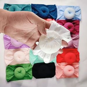 Bandana Donat Bahan Lembut / Bandana Donat Bayi Perempuan / Bandana Bayi Lucu Hiqh Quality/Baby headband