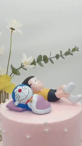 Mô Hình Doraemon Mini Nằm Ngủ Trang Trí Bánh Sinh Nhật Bánh Kem Decor Phòng Ngủ Phòng Làm việc