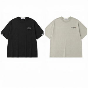 Mark Fairwhale | American Minimalist Letter Print Round Neck Mens T-Shirt