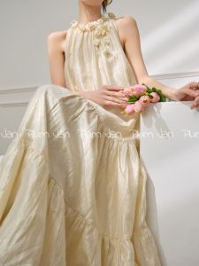 PlumJan | Đầm Dài Kiểu Pháp lãng Mạn Giúp Gầy