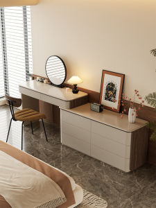 Modern Luxe Corner Storage Dresser Vanity