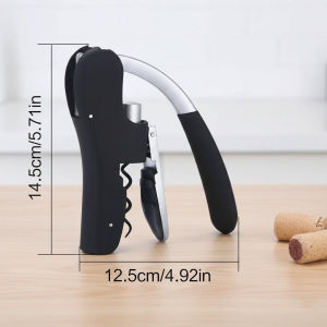 Portable Manual Wine Bottle Opener Stainless Steel Corkscrew Opener for Home Kitchen Party Outdoor Use