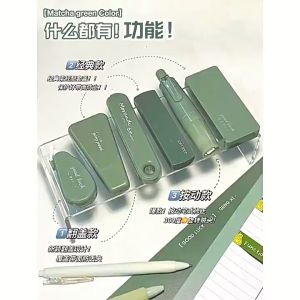 5pcs/set Gradient Color Student Creative Correction Tape Set Large Capacity Silent Coating Tape School Office Supplies