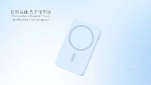 5000mAh Magnetic Wireless Charger Power Bank with Stand Magnetic Ring for iPhone 15 14 13 Samsung Huawei Xiaomi