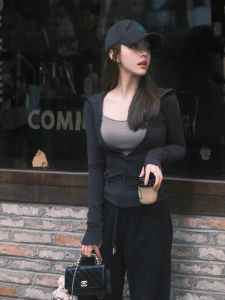 Waist Slimming Black Ice Silk UV Protection Sport Yoga Jacket
