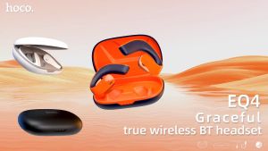 HOCO EQ4 True Wireless Earbuds หูฟังบลูทูธ 5.3 ทรง Open Ear การใช้งานมาก 12 ชม สแตนด์บาย 300 ชม ใส่สบาย ใส่ออกกำลังกาย หูฟังไร้สาย HC3